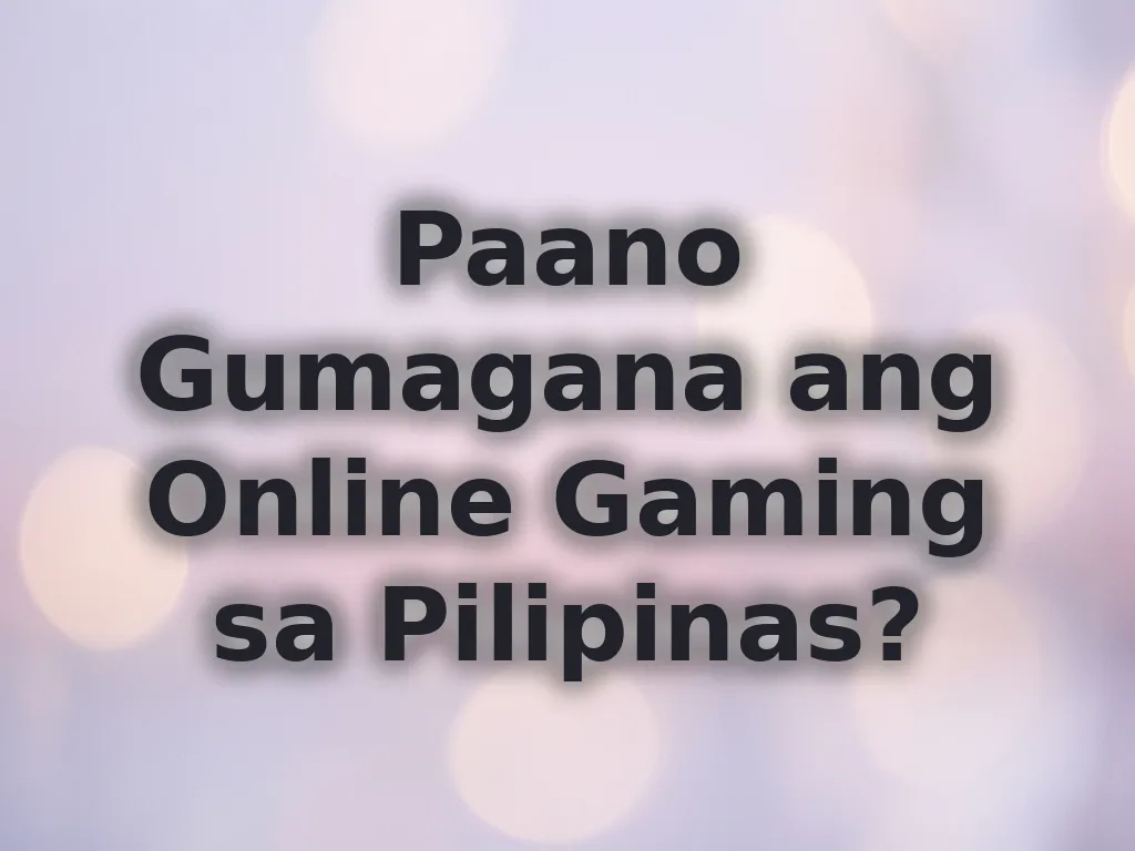 Sistema ng gaming sa PH